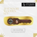 21st Maori Wooden Key: Stonex Jewellers