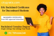 B.Sc Backdated Certificates
