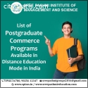 List of Postgraduate Commerce Programs