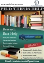 Phd thesis  Writing Services