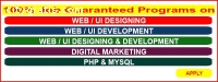 100% job guaranteed program on UI techno