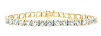 14K YELLOW GOLD TENNIS BRACELET