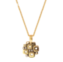 18K YELLOW GOLD "LITTLE WINDOWS" PENDANT