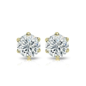 2-carat Diamond Earrings-Gemone Diamond