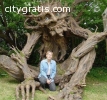 African magic Traditional healer with Di