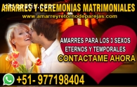 AMARRES DE AMOR ETERNOS Y TEMPORALES