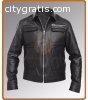APOLLO BOMBER BLACK LEATHER JACKET