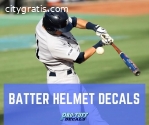 Baseball & Softball Batter Helmet Decals