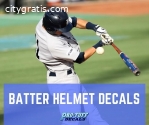 Baseball & Softball Batter Helmet Decals