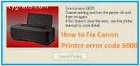 Canon Printer Error Code 6000