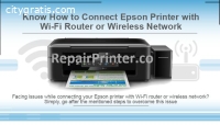 Connecting Epson printer to WIFI router