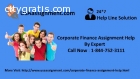 Corporate Finance Assignment Help Toll F