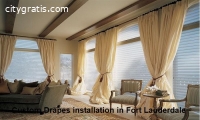 Custom Drapes installation in Fort Laude