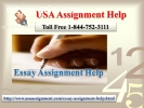 Essay Assignment Help | Toll Free 1-844-