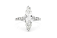 European Cut Diamond Engagement Ring