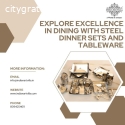 Elevate Dining with Steel Dinner Sets