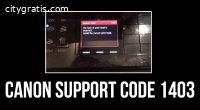 Fix - Canon Printer Error Code 1403