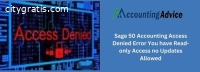 Fixed : Sage 50 Accounting Access Denied