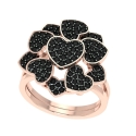 Get Heart Black Diamond Engagement Rings