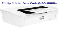 Resolve Hp Printer Error Code 0x83c0000a