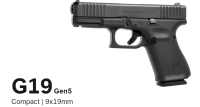 GLOCK 19 Gen 5 9mm Semi-Auto Pistol