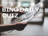 How can I play  the Bing Weekly Quiz?