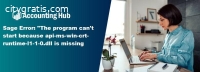 How to Fix sage error the program can’t