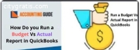 How to Run a budget vs actual report in
