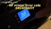 HP Envy 4500 Error Code oxc4eb827f