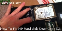 HP Hard Disk Error code 301