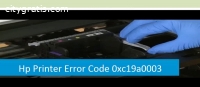 HP Printer Error 0xc19a0003