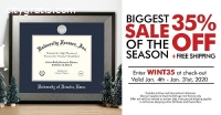 Hurry Up! 35% OFF on Diploma Frames
