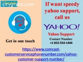 If want speedy yahoo support, call us