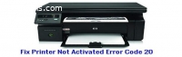 Fix Printer Not Activated Error Code 20