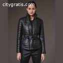 Layer up yourself with Leather Puffer Ja