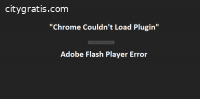 load plugin flash player error