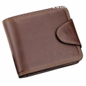 Mens Zipper Hasp Coin Pocket Wallet