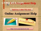 Online Assignment Help | Toll Free 1-84