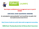 Pass CIMA P2 Exam Final Test - Cimadumps
