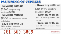 Plumbing of Cypress