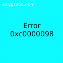 Resolve Error Code 0xc0000098