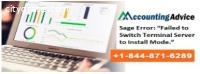 Resolve: Sage error Failed to Switch Ter