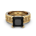 Shop now! Princess Cut Black Diamond Eng