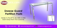 Sneeze guard Partition Post