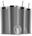 stainless steel tumbler with straw