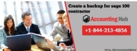 Step : create a backup for sage 100 cont
