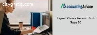 Step : Payroll Direct Deposit Stub in Sa