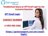 Troubleshoot Query on ATT Email Login