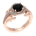 Vintage Black Diamond Engaegment Rings