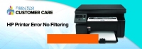 WHAT DOES NO FILTERING MEAN ON HP PRINTE